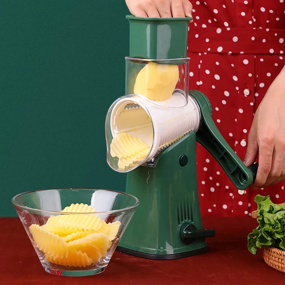 Manual Vegetable Cutter Slicer Shredder Chopper Fruit Potato Garlic Carrot Slicer Wavy Roller Kitchen Appliance Accessories
Manual Vegetable Cutter Slicer Shredder Chopper Fruit Potato Garlic Carrot Slicer Wavy Roller Kitchen Appliance Accessories