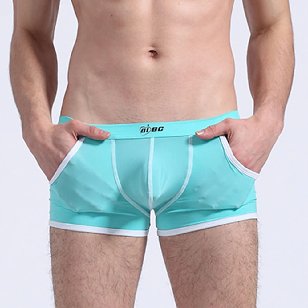 Men Ice Silk Shorts U Convex Pouch Boxer Breathable Trunks Pouch Underpants Briefs Underwear Sleep Bottoms Boxershorts Trunks
Men Ice Silk Shorts U Convex Pouch Boxer Breathable Trunks Pouch Underpants Briefs Underwear Sleep Bottoms Boxershorts Trunks