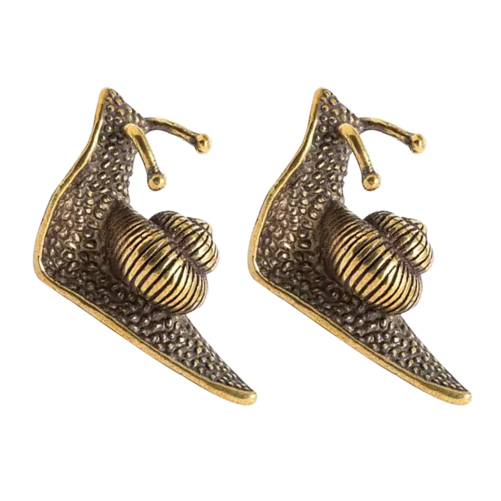 2Pcs Copper Tea Pets Snail Shaped Ornaments Creative Copper Crafts Exquisite Snail Adornments
2Pcs Copper Tea Pets Snail Shaped Ornaments Creative Copper Crafts Exquisite Snail Adornments