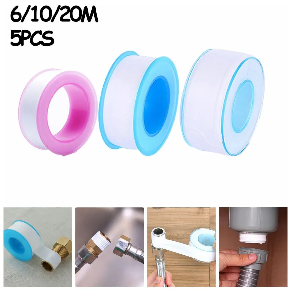 5PCS 6/10/20M Oil-free Belt Joint Tool PTFE Tape Plumbing Water Pipe Sealing Band
5PCS 6/10/20M Oil-free Belt Joint Tool PTFE Tape Plumbing Water Pipe Sealing Band