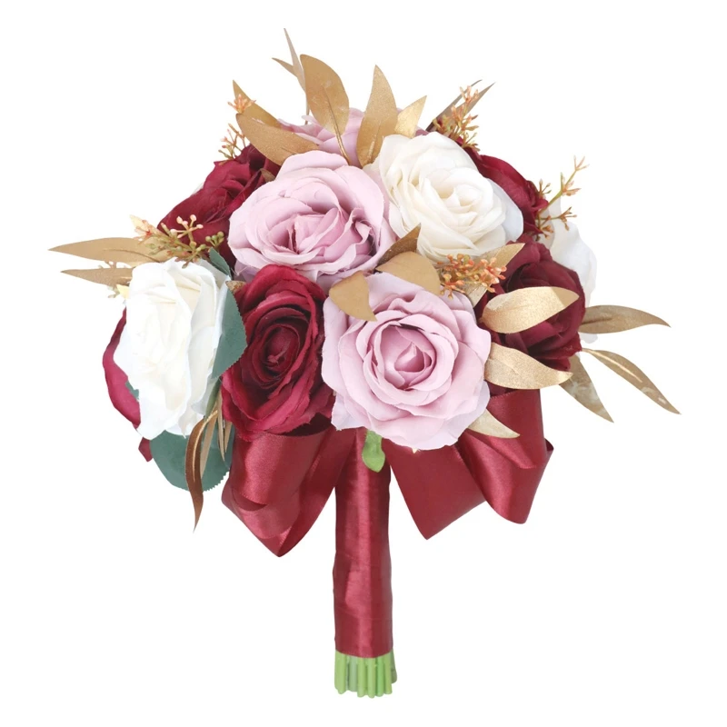 D0AD Artificial Flower Bouquet Pink Wine Red Simulation Silk Floral Fake Flowers
D0AD Artificial Flower Bouquet Pink Wine Red Simulation Silk Floral Fake Flowers