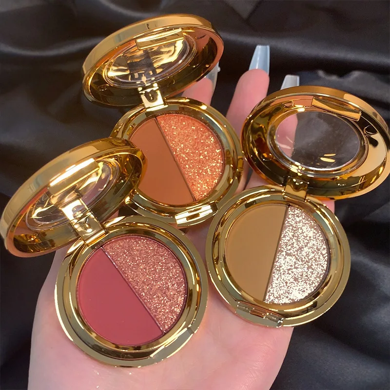 Velvet Two-Color High-Gloss Eye Shadow Pearlescent Glitter Earth Color Matte Waterproof Small Plate Portable Eye Shadow Plate
Velvet Two-Color High-Gloss Eye Shadow Pearlescent Glitter Earth Color Matte Waterproof Small Plate Portable Eye Shadow Plate