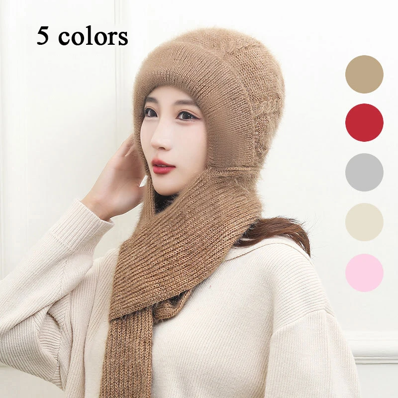 2022 New Fashion Female Winter Knitted Skullies Cap Cold-proof Ear Protection Scarf Warm Girls Beanies Cycling Windproof Hat
2022 New Fashion Female Winter Knitted Skullies Cap Cold-proof Ear Protection Scarf Warm Girls Beanies Cycling Windproof Hat