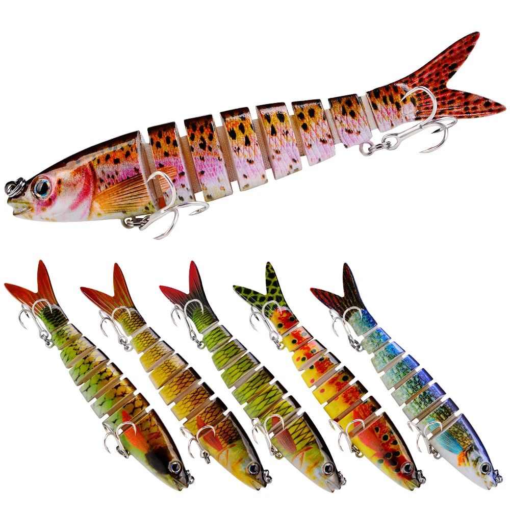 1PCS Multi Section Sea Bass Hard Fishing Lure 3D Fish Eyes Crankbaits Minnow Fake Artificial Bait Suit For Fishing Carp Tackle
1PCS Multi Section Sea Bass Hard Fishing Lure 3D Fish Eyes Crankbaits Minnow Fake Artificial Bait Suit For Fishing Carp Tackle