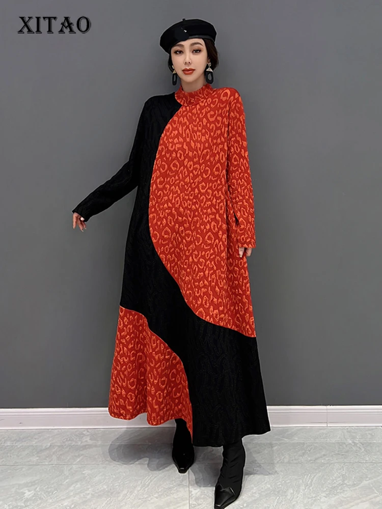 XITAO Patchwork Casual Dress Women 2022 Autumn New Personality Loose Half High Collar Full Sleeve Mid-calf Dress WLD13128
XITAO Patchwork Casual Dress Women 2022 Autumn New Personality Loose Half High Collar Full Sleeve Mid-calf Dress WLD13128