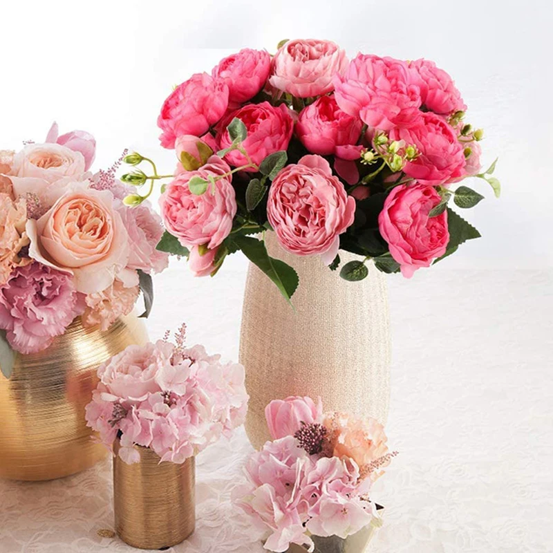 30cm 7Color 5Heads Artificial Flowers Peonies Bouquet Fake Plants for Bedroom Livingroom DIY Wedding Party Decor Artificial Rose
30cm 7Color 5Heads Artificial Flowers Peonies Bouquet Fake Plants for Bedroom Livingroom DIY Wedding Party Decor Artificial Rose