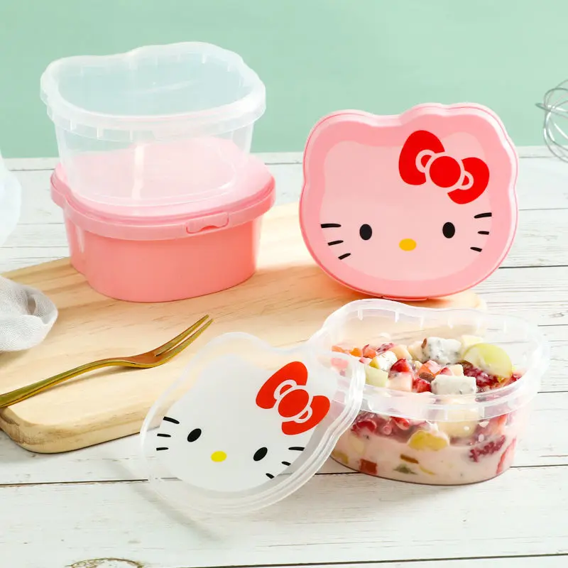 400ML Bento Box Kawaii Sanrio HelloKittys Cartoon Cute Packing Box Home Snacks Meal Dessert Preservation Box Lunch Box
400ML Bento Box Kawaii Sanrio HelloKittys Cartoon Cute Packing Box Home Snacks Meal Dessert Preservation Box Lunch Box