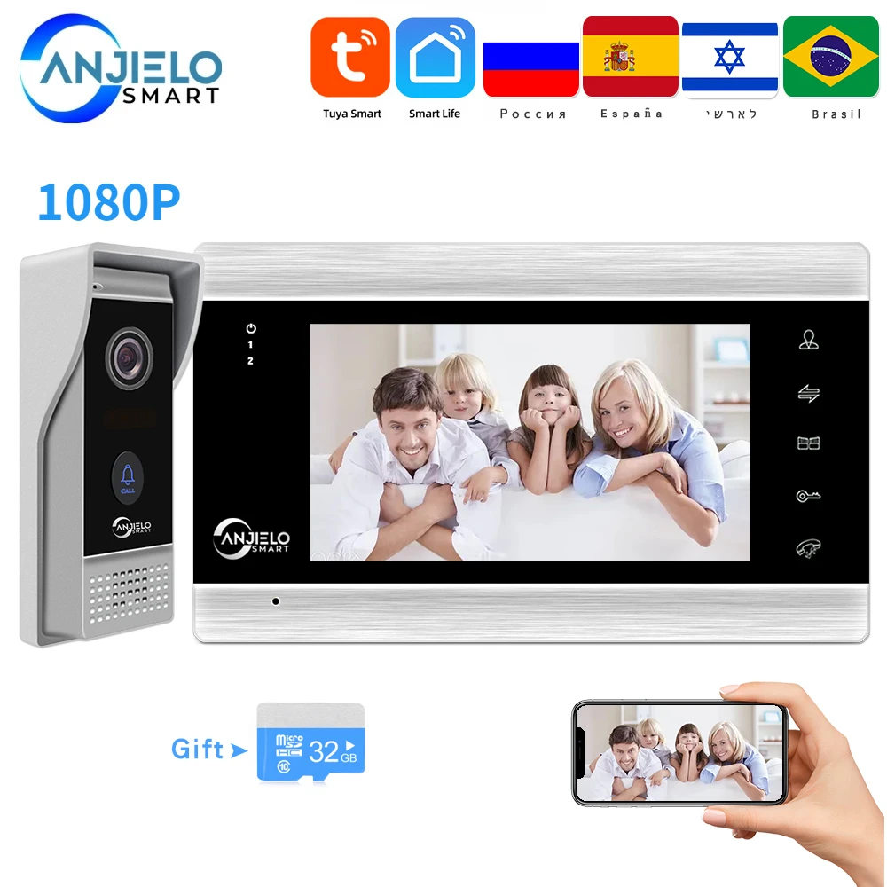 Anjielosmart WiFi Video Intercom For Apartment Home Tuya Video Doorbell Door Phone WiFi Wireless Video Intercom System For Home
Anjielosmart WiFi Video Intercom For Apartment Home Tuya Video Doorbell Door Phone WiFi Wireless Video Intercom System For Home
