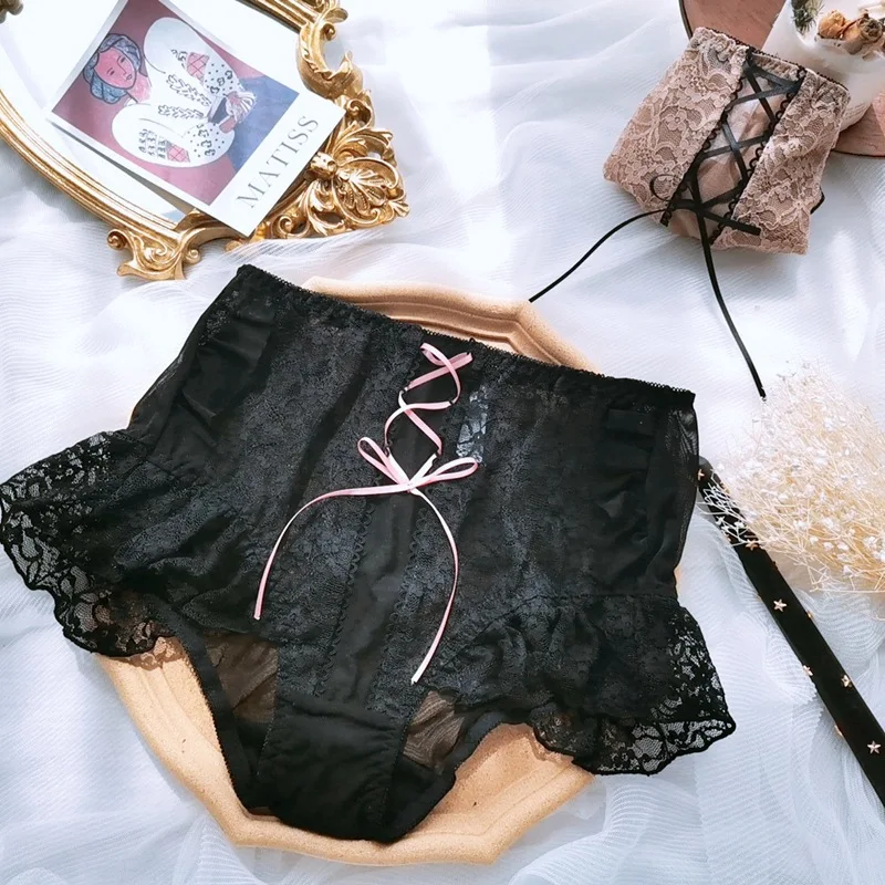 3-6XL Plus Size High Waist Extra Large Cross Bowknot Lace Women Panties Underwear Lolita Victoria Sexy Transparent Briefs
3-6XL Plus Size High Waist Extra Large Cross Bowknot Lace Women Panties Underwear Lolita Victoria Sexy Transparent Briefs