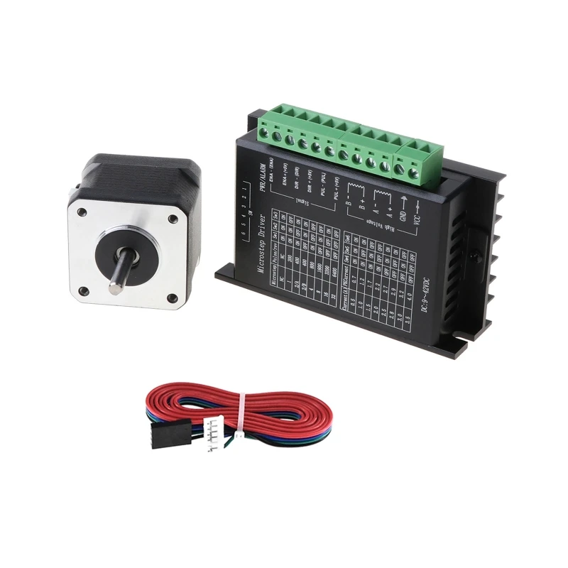 42 Motor TB6600 Stepper Motor 32-segment Driver Updated Version 4.0A 40VDC for CNC Milling Machine
42 Motor TB6600 Stepper Motor 32-segment Driver Updated Version 4.0A 40VDC for CNC Milling Machine