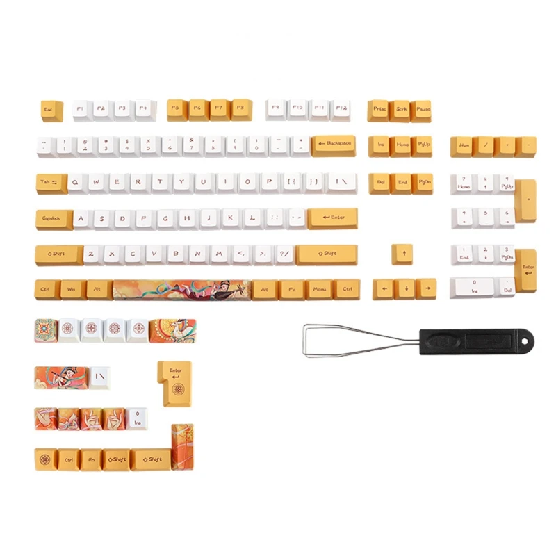 2022 New PBT OEM Profile Keycaps DYE-SUB 124 Keys Personalized Dunhuang Theme Keycaps for cherry MX Switch Mechanical Keyboard
2022 New PBT OEM Profile Keycaps DYE-SUB 124 Keys Personalized Dunhuang Theme Keycaps for cherry MX Switch Mechanical Keyboard
