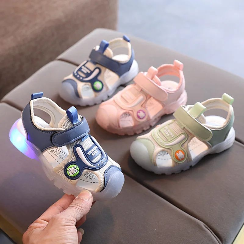 Summer Children Sandals Fashion LED Glowing Casual Beach Shoes For Kids Soft Sole Non-Slip Baby Girls Boys Sandals Shoes 21-30
Summer Children Sandals Fashion LED Glowing Casual Beach Shoes For Kids Soft Sole Non-Slip Baby Girls Boys Sandals Shoes 21-30