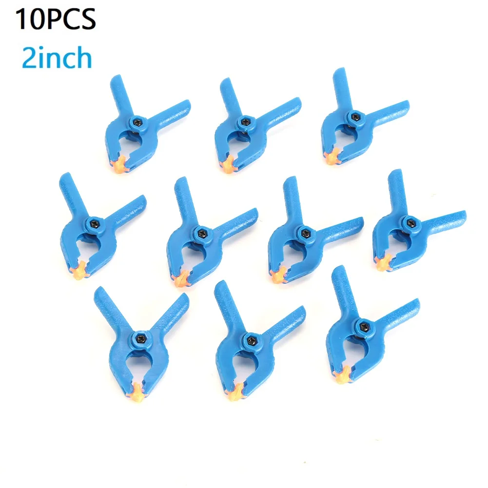 Durable New Practical Useful Spring Clamps 10pcs 2 inch Blue Cramps Heavy-duty Jaw Opening Kit Nylon Grip Plastic
Durable New Practical Useful Spring Clamps 10pcs 2 inch Blue Cramps Heavy-duty Jaw Opening Kit Nylon Grip Plastic