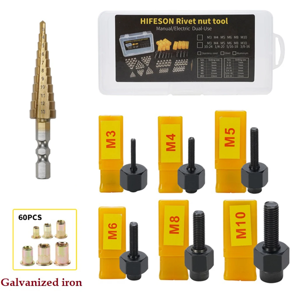 Pneumatic Air Rivet Nut Guns Insert Threaded Pull Setter Riveters Riveting Nuts Electric Riveting Tool For M3 M4 M5 M6 M8 M10
Pneumatic Air Rivet Nut Guns Insert Threaded Pull Setter Riveters Riveting Nuts Electric Riveting Tool For M3 M4 M5 M6 M8 M10