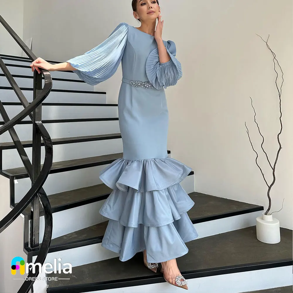 Amelia O Neckline Prom Dress Half Sleeves Evening Dress With Ankle-Length Women Wedding Party Formal Gowns Arabia
Amelia O Neckline Prom Dress Half Sleeves Evening Dress With Ankle-Length Women Wedding Party Formal Gowns Arabia