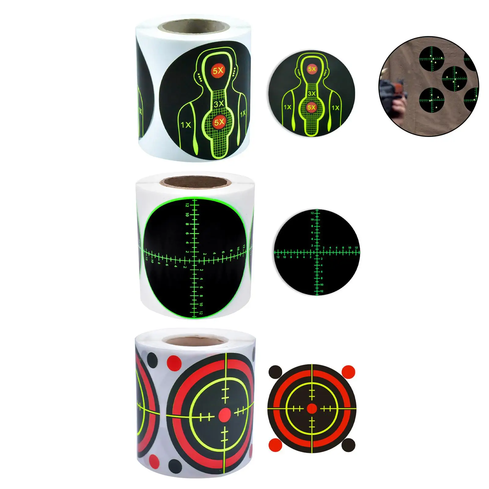 200Pcs/roll Shooting Target Adhesive Shoot Targets Splatter Reactive Stickers For Archery Bow Hunting Practice Training Target
200Pcs/roll Shooting Target Adhesive Shoot Targets Splatter Reactive Stickers For Archery Bow Hunting Practice Training Target