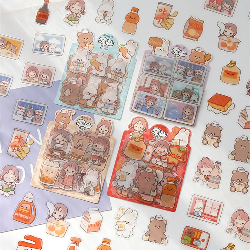 40 Pcs Cute Outfit Happy Girl Mini Waterproof PET Sticky Label Diary DIY Scrapbooking Journal Album Stickers Decoration
40 Pcs Cute Outfit Happy Girl Mini Waterproof PET Sticky Label Diary DIY Scrapbooking Journal Album Stickers Decoration