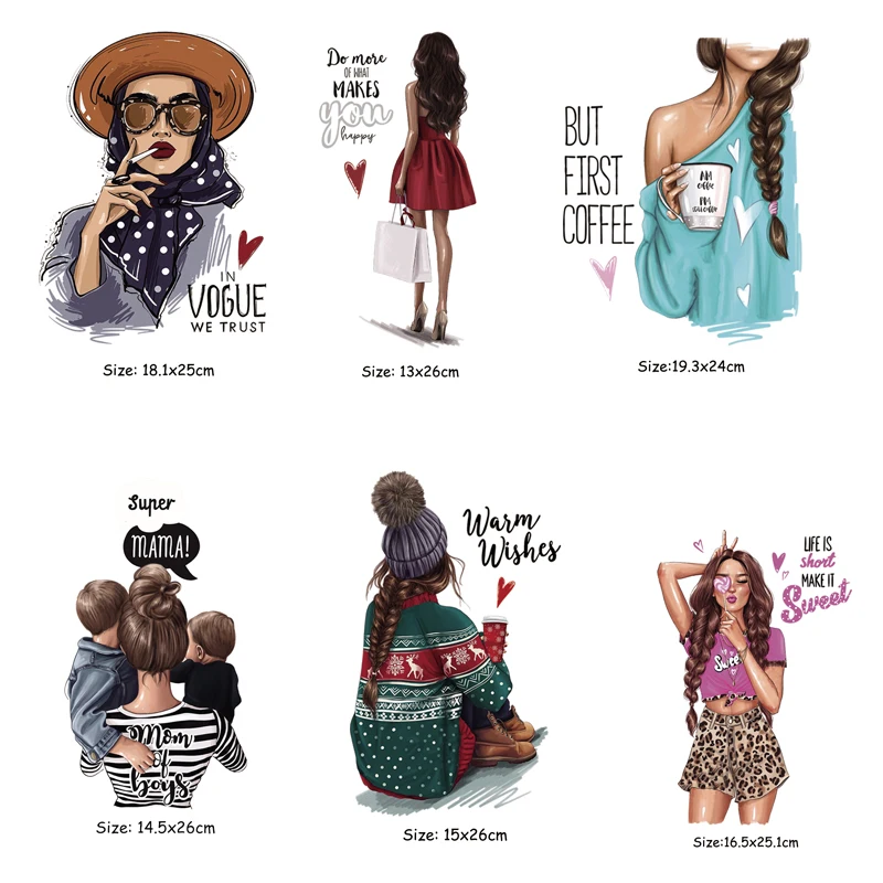 Fashion Women&kids DIY Iron-on Transfers for Clothing Patches Washable Heat Transfer Sticker Appliques Iron on T-shirt Bag Gift
Fashion Women&kids DIY Iron-on Transfers for Clothing Patches Washable Heat Transfer Sticker Appliques Iron on T-shirt Bag Gift