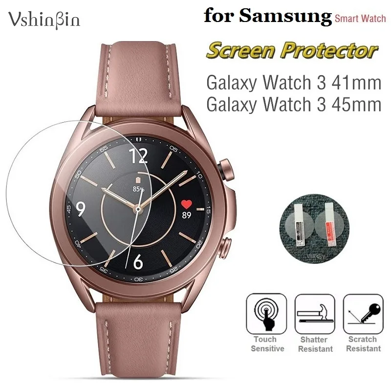 3PCS Screen Protector for Samsung Galaxy Watch 3 45mm & 41mm Round Smart Watch Tempered Glass Anti-Scratch Protective Film
3PCS Screen Protector for Samsung Galaxy Watch 3 45mm & 41mm Round Smart Watch Tempered Glass Anti-Scratch Protective Film