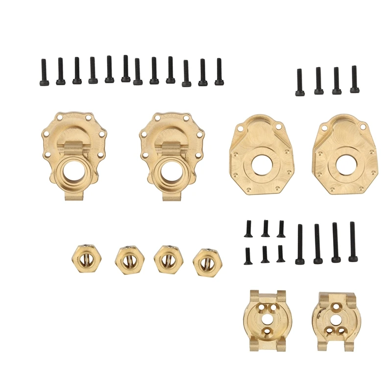 Brass Rear Portal Drive Axle Housing Hub Carrier Set for 1/10 RC Crawler Traxxas TRX4 TRX6 Upgrade Parts 
Brass Rear Portal Drive Axle Housing Hub Carrier Set for 1/10 RC Crawler Traxxas TRX4 TRX6 Upgrade Parts