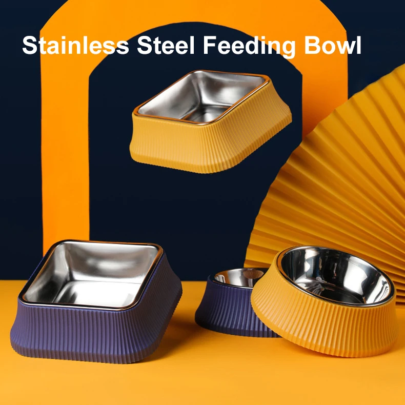 Pet Stainless Steel Anti-Skid Feeding Bowl Detachable Design Large Capacity Pet Feeder Drinking Bowl for Cat and Dog Supplies
Pet Stainless Steel Anti-Skid Feeding Bowl Detachable Design Large Capacity Pet Feeder Drinking Bowl for Cat and Dog Supplies
