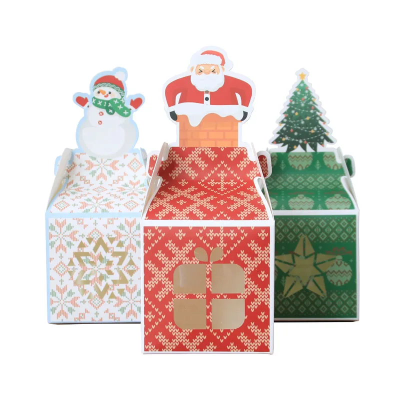 50pcs Christmas Candy Box with Window Snowman Santa Claus Tree Gift Box Christmas Xmas Festival Supplies Apple Box Party Decor
50pcs Christmas Candy Box with Window Snowman Santa Claus Tree Gift Box Christmas Xmas Festival Supplies Apple Box Party Decor