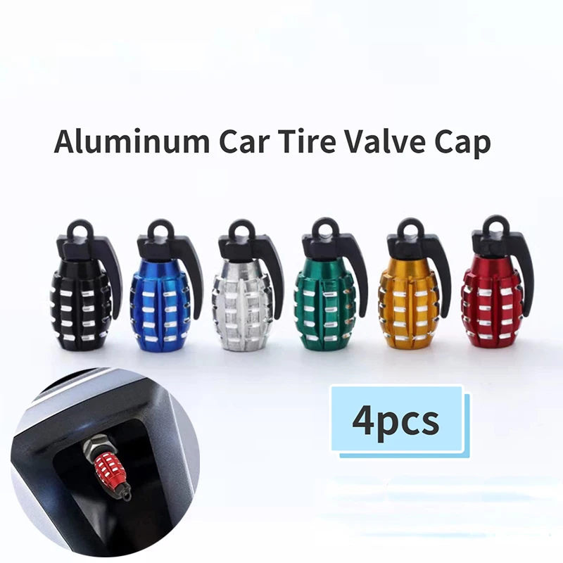 4Pc Car Tire Valve Cap Grenade Alloy Tyre Valve Stem Cover Air Dust Cap Tire Valve Truck Bike Wheel Rim Valve Stem Cap Aluminum
4Pc Car Tire Valve Cap Grenade Alloy Tyre Valve Stem Cover Air Dust Cap Tire Valve Truck Bike Wheel Rim Valve Stem Cap Aluminum