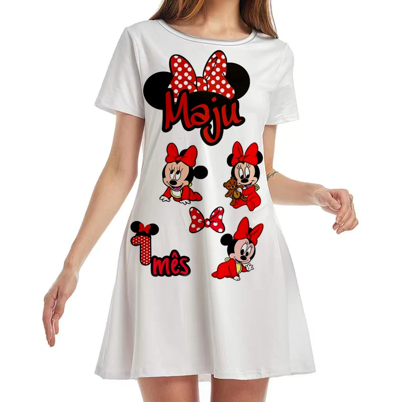 Disney Mickey Mouse Dress Elegant Dress Office Skinny Slim Ladies O Neck Summer Cartoon 3D Printed Mini Dress Vestidos
Disney Mickey Mouse Dress Elegant Dress Office Skinny Slim Ladies O Neck Summer Cartoon 3D Printed Mini Dress Vestidos