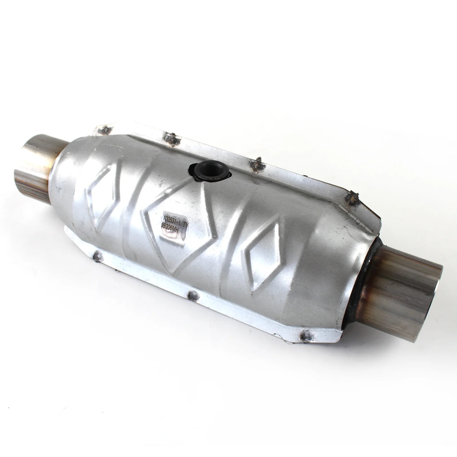 1pcs 2.5" Universal Catalytic Converter w/O2 Port T409 Steel Aluminized Heat Shield Nipples Performance Converter 99306HM
1pcs 2.5" Universal Catalytic Converter w/O2 Port T409 Steel Aluminized Heat Shield Nipples Performance Converter 99306HM