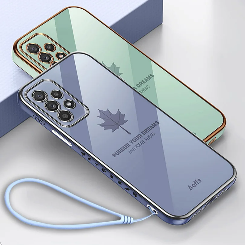 Maple Leaf Plating Phone case for Samsung A32 A52 A72 A02S Galaxy A21S A20S A10S A51 4G soft TPU Camera protect cover
Maple Leaf Plating Phone case for Samsung A32 A52 A72 A02S Galaxy A21S A20S A10S A51 4G soft TPU Camera protect cover
