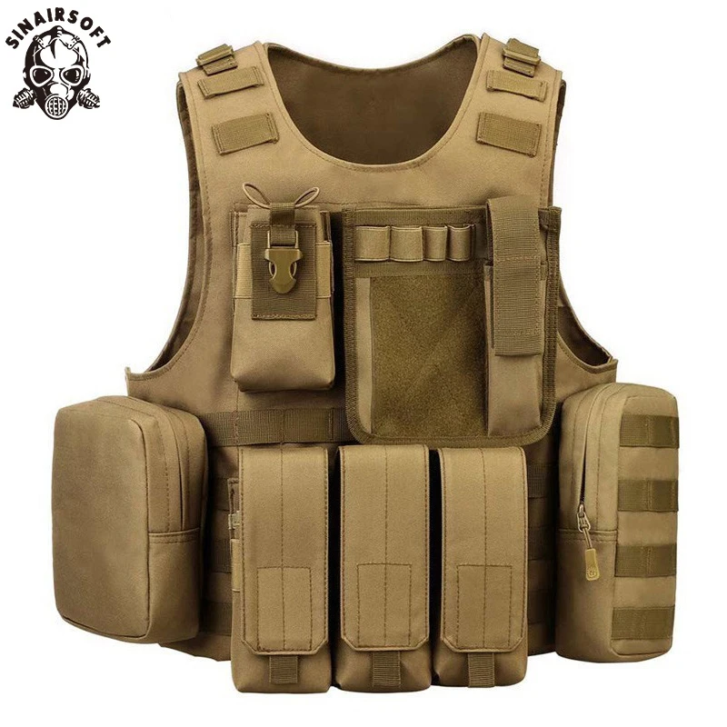 

Tactical Vest Mens Military Hunting Vest Assault Molle Army Combat Plate Carriert Airsoft Outdoor Clothing Training Waistcoat