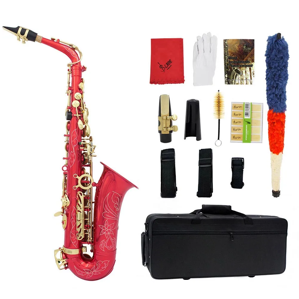 Eb альт саксофон латунь красочный лакированный E плоский Sax высокое качество древесный инструмент с чехлом перчатки тростника ремешок аксес...
Eb альт саксофон латунь красочный лакированный E плоский Sax высокое качество древесный инструмент с чехлом перчатки тростника ремешок аксес...