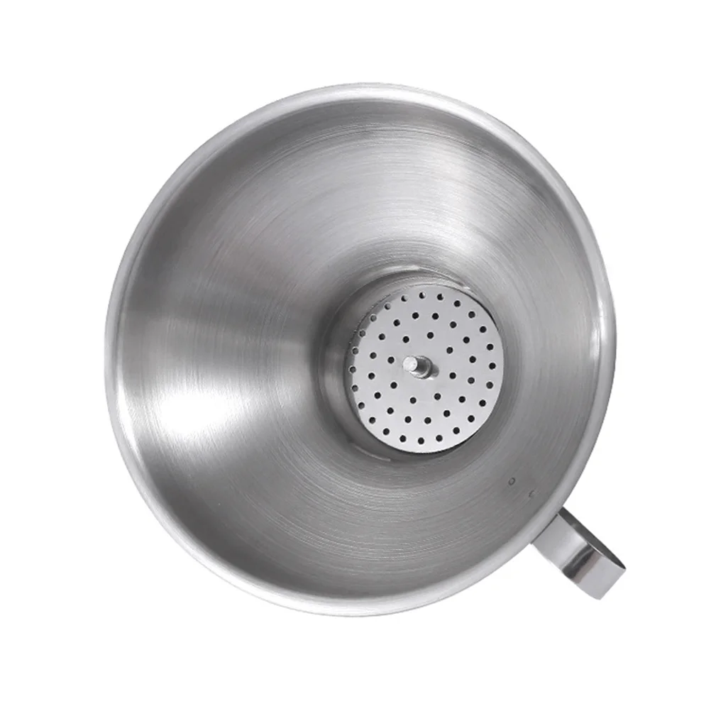 Stainless Steel Funnel Practical Oil Funnel Transferring Funnel with Handle 
Stainless Steel Funnel Practical Oil Funnel Transferring Funnel with Handle