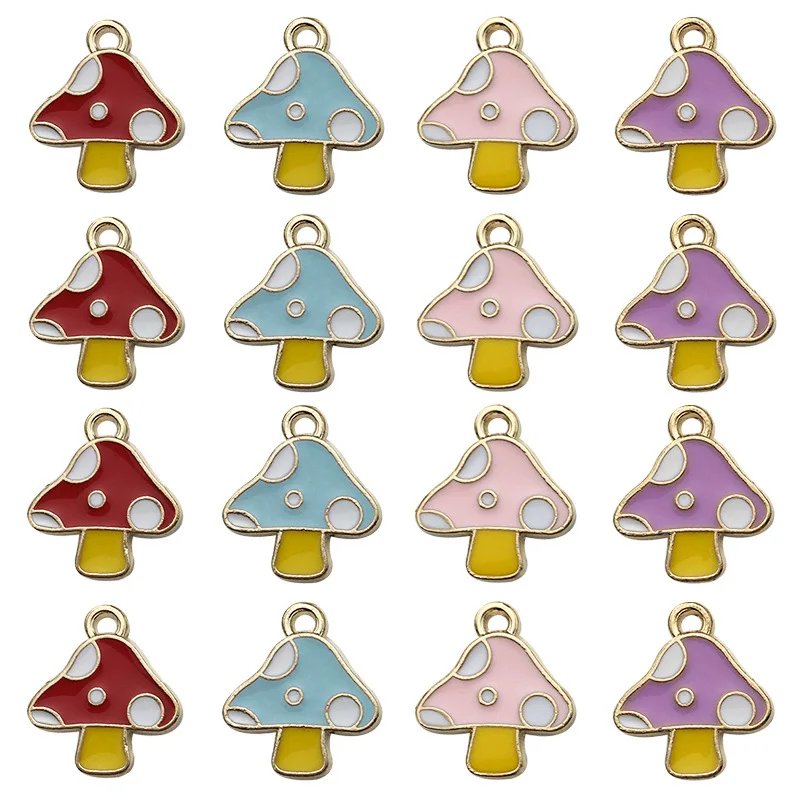 20Pcs Zinc Alloy Enamel Mushroom Charms for Keychain Jewelry Making DIY Earrings Pendants Necklace Findings 14x16mm
20Pcs Zinc Alloy Enamel Mushroom Charms for Keychain Jewelry Making DIY Earrings Pendants Necklace Findings 14x16mm