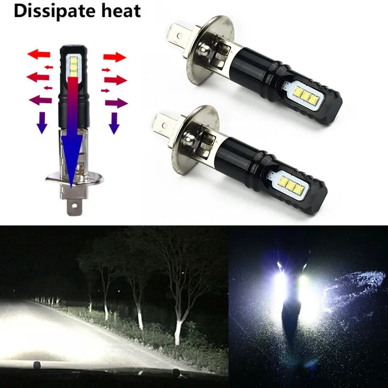 H1 LED Bulbs Lamp Light White 2pcs 360 degree 80W Car Fog Light Front High Beam Beam Angle
H1 LED Bulbs Lamp Light White 2pcs 360 degree 80W Car Fog Light Front High Beam Beam Angle