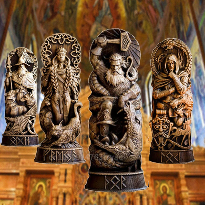 Resin Statue Nordic Gods Odin Sol Loki Freya Legend Viking God Carving Scandinavian Sculpture Altar Heathen Asatru Home Decor
Resin Statue Nordic Gods Odin Sol Loki Freya Legend Viking God Carving Scandinavian Sculpture Altar Heathen Asatru Home Decor