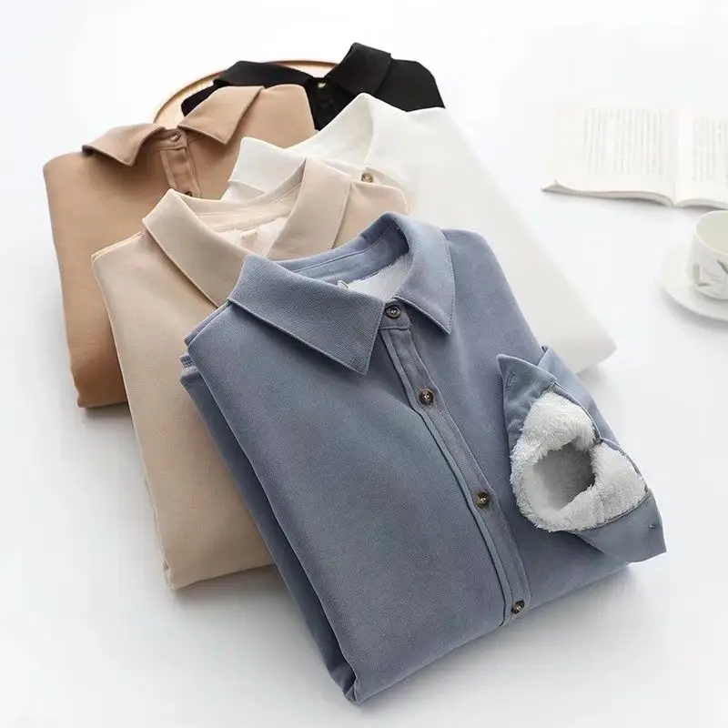 XEJ Corduroy Shirt Elegant Social Women's Shirt Women's Long Sleeve 2023 Autumn/Winter New Art Casual White Shirt Warm Top
XEJ Corduroy Shirt Elegant Social Women's Shirt Women's Long Sleeve 2023 Autumn/Winter New Art Casual White Shirt Warm Top