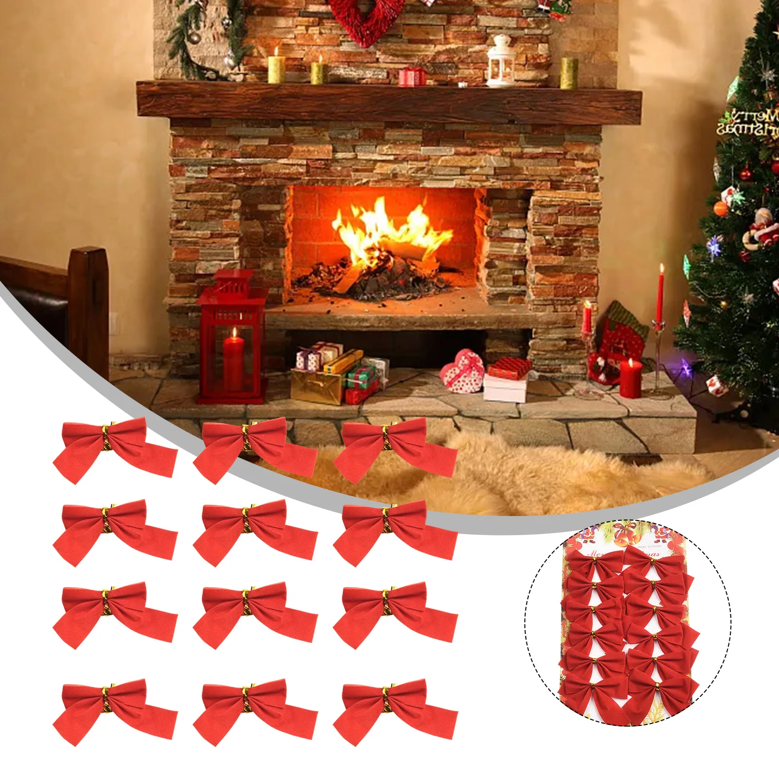 Red/Gold/Silver Xmas Bows Bow Garden Luxury Present Christmas Tree Decoration Glitter Colors Bow Knot Ornament
Red/Gold/Silver Xmas Bows Bow Garden Luxury Present Christmas Tree Decoration Glitter Colors Bow Knot Ornament