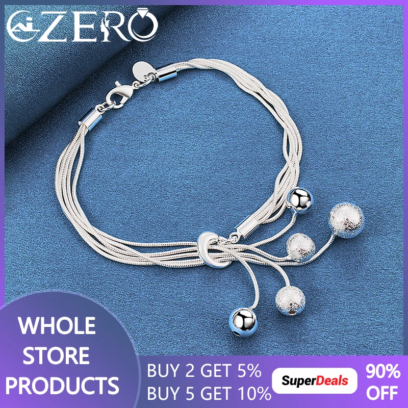 Charm 925 Sterling Silver Bracelet For Women Smooth Matte Beads Snake Chain Luxury Wedding Party Fashion Jewelry Christmas Gift
Charm 925 Sterling Silver Bracelet For Women Smooth Matte Beads Snake Chain Luxury Wedding Party Fashion Jewelry Christmas Gift