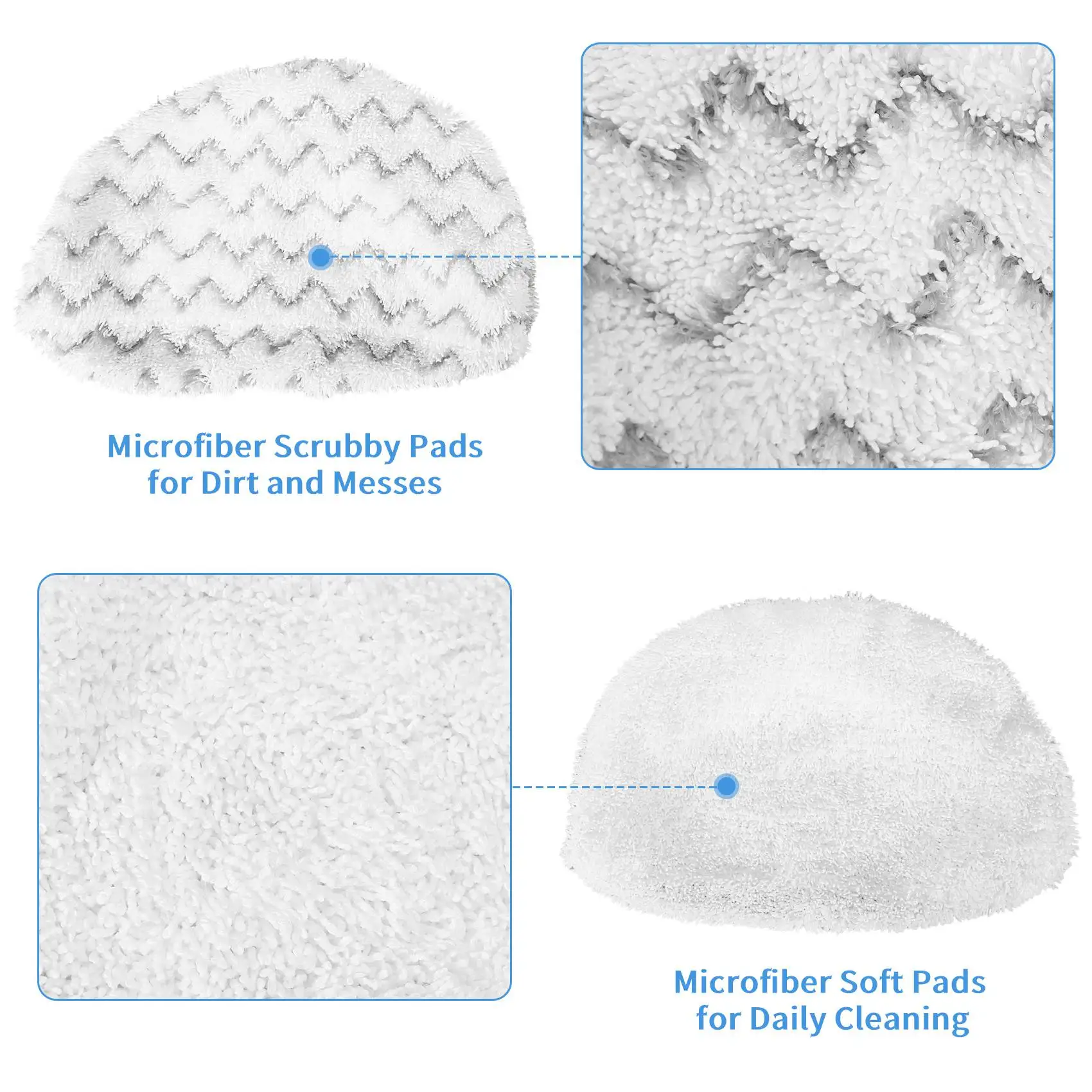 Replacement Steam Mop Pads for Bissell PowerEdge and PowerForce Lift-Off 2078, 2165, 20781 Series Mop Pads
Replacement Steam Mop Pads for Bissell PowerEdge and PowerForce Lift-Off 2078, 2165, 20781 Series Mop Pads