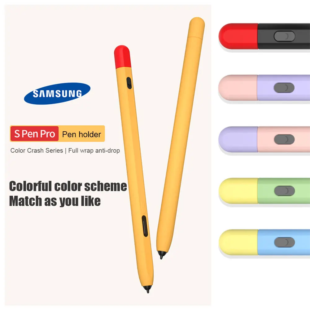 Silicone Pencil Case for Samsung Galaxy Tab S Pen Pro Tablet Touch Pen Stylus Cover Color Matching Non-slip Anti-fall Soft Prote
Silicone Pencil Case for Samsung Galaxy Tab S Pen Pro Tablet Touch Pen Stylus Cover Color Matching Non-slip Anti-fall Soft Prote