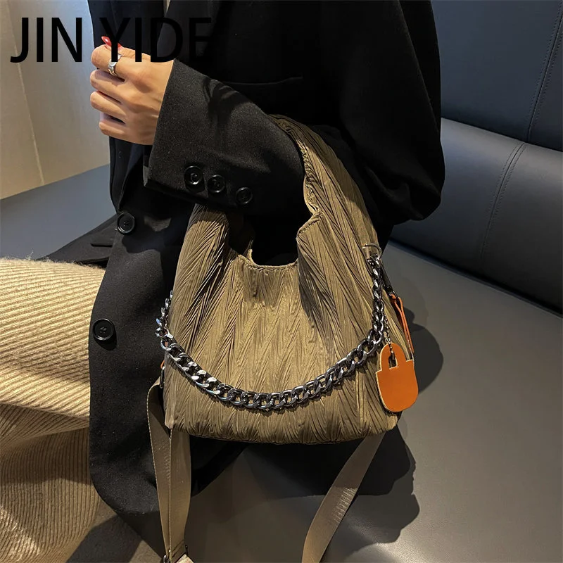Pleated Design Handbag For Women 2023 Large Capacity Chain Lady Shoulder Bags Shopping Pack Leisure Crossbody Bag Female
Pleated Design Handbag For Women 2023 Large Capacity Chain Lady Shoulder Bags Shopping Pack Leisure Crossbody Bag Female