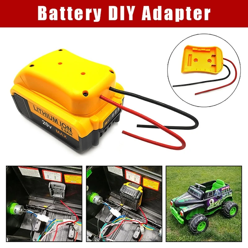 DIY Battery Adapter for dewalt 20V Battery 18V Dock Power Connector 12 Gauge Robotics Wires Connector Conversion
DIY Battery Adapter for dewalt 20V Battery 18V Dock Power Connector 12 Gauge Robotics Wires Connector Conversion