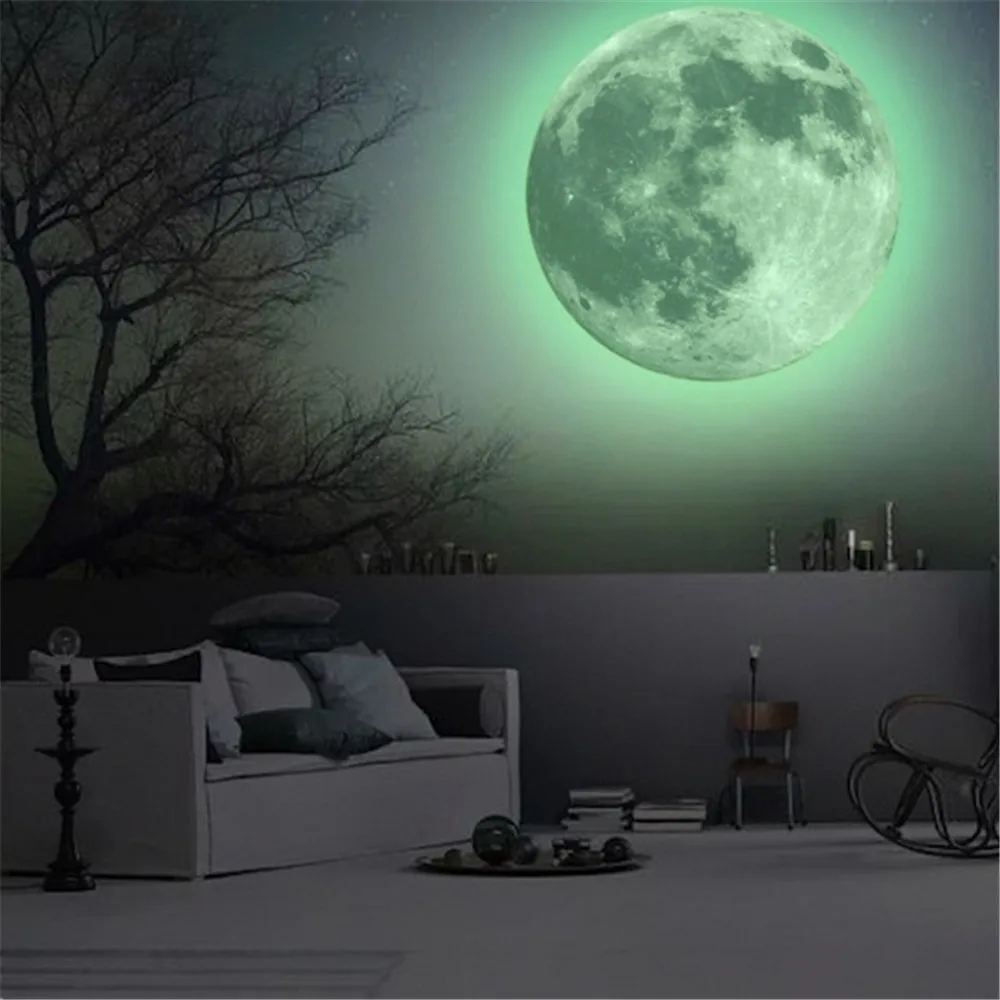 Hot Sale Aesthetic 3D Luminous Glow In The Dark Moon Wall Sticker Removable Decoration Fluorescent Sticker Home Kids Room Decals
Hot Sale Aesthetic 3D Luminous Glow In The Dark Moon Wall Sticker Removable Decoration Fluorescent Sticker Home Kids Room Decals
