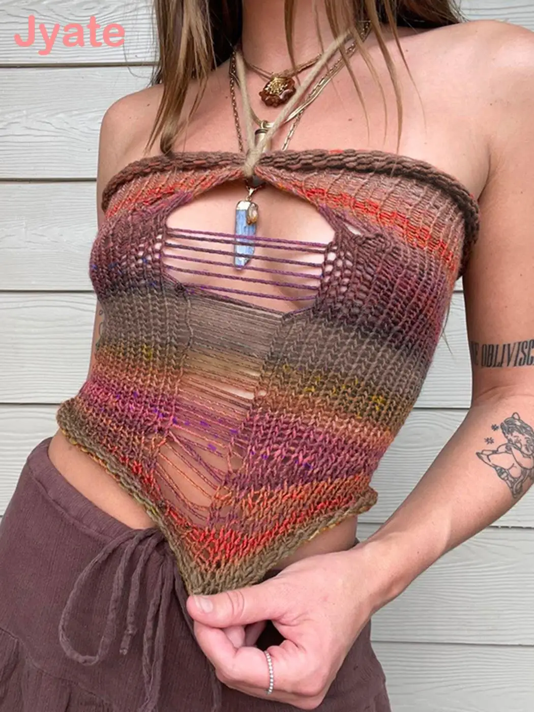 Jyate Fairy Grunge Knitted Tank Tops Women Summer Sexy Backless Sleeveless Hollow Out Crop Top Retro Aesthetic Slim Y2k Clothes
Jyate Fairy Grunge Knitted Tank Tops Women Summer Sexy Backless Sleeveless Hollow Out Crop Top Retro Aesthetic Slim Y2k Clothes