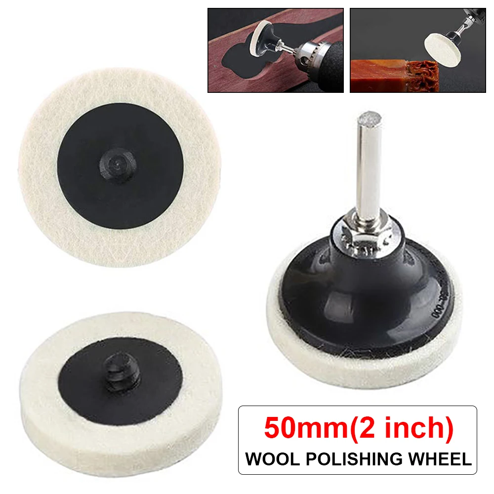 1/2/5Pcs 2" 50mm Wool Polishing Wheel Buffing Pads Quick Change Felt Polishing Disc For Grinding Abrasive Tools Accessories
1/2/5Pcs 2" 50mm Wool Polishing Wheel Buffing Pads Quick Change Felt Polishing Disc For Grinding Abrasive Tools Accessories