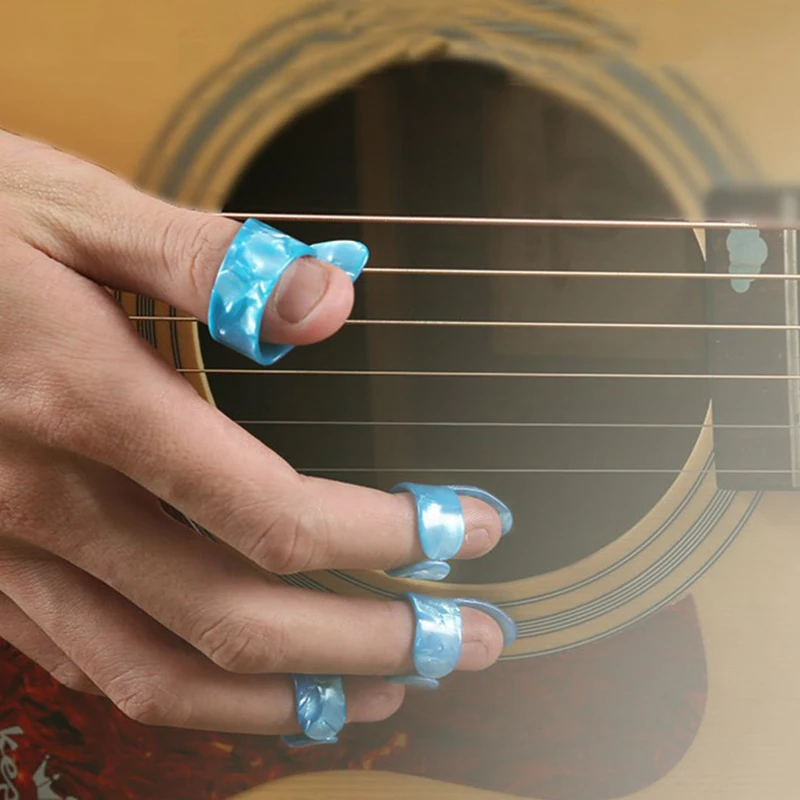 4pcs Thumb Finger Guitar Picks 1 Thumb + 3 Finger Guitar Picks Celluloid Fingerpicks Guitar Plectrum Sheath For Acoustic El Hot
4pcs Thumb Finger Guitar Picks 1 Thumb + 3 Finger Guitar Picks Celluloid Fingerpicks Guitar Plectrum Sheath For Acoustic El Hot