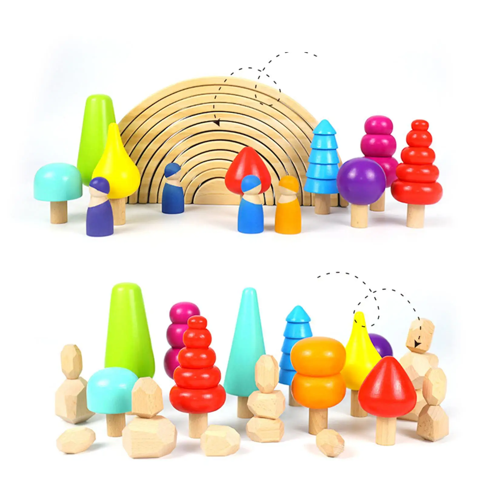 Color Perception Creative Wooden Blocks Toys Rainbow Tree Blocks for Early Development Gift Sensory Education toys Aged
Color Perception Creative Wooden Blocks Toys Rainbow Tree Blocks for Early Development Gift Sensory Education toys Aged