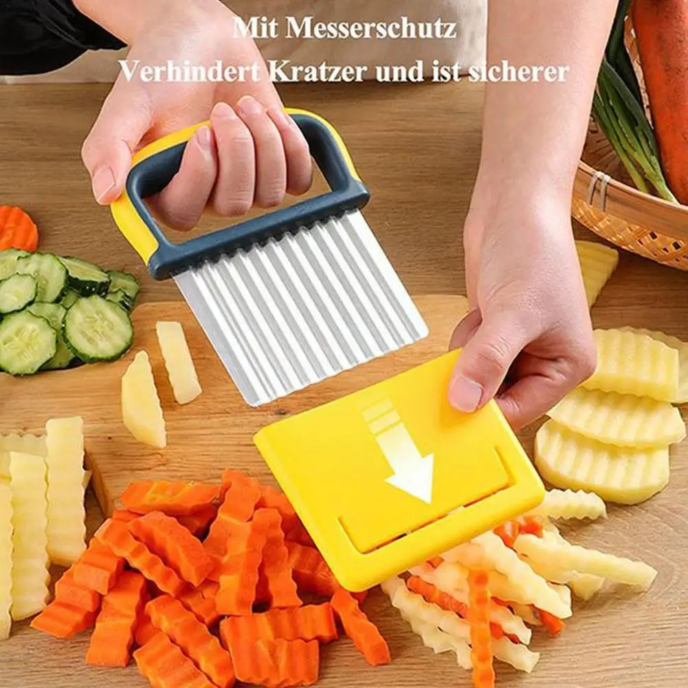 Potato Cutter Chips French Fry Maker Peeler Cut Dough Vegetable Fruit Wavy Knife Accessories Crinkle Tool Kitchen Slicer Ch F1J4
Potato Cutter Chips French Fry Maker Peeler Cut Dough Vegetable Fruit Wavy Knife Accessories Crinkle Tool Kitchen Slicer Ch F1J4