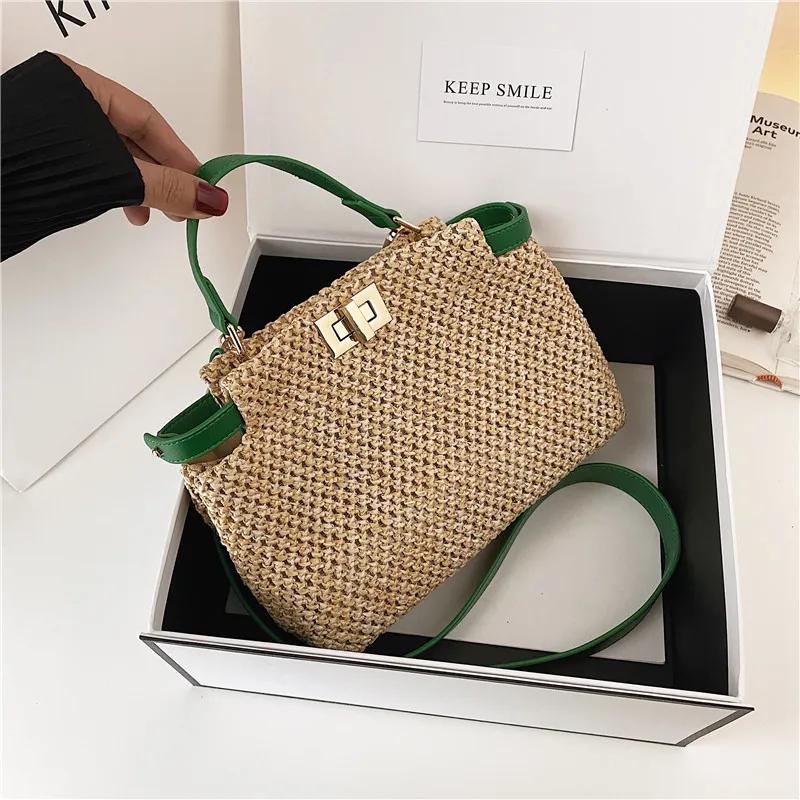 Brand Woven Women Shoulder Bags Summer Beach Straw Bag Designer Handbag and Purses Large Capacity Tote Bag Luxury Crossbody Bag
Brand Woven Women Shoulder Bags Summer Beach Straw Bag Designer Handbag and Purses Large Capacity Tote Bag Luxury Crossbody Bag